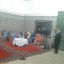 مدير المركز الثقافي المغربي بانواكشوط، السيد سعيد الجوهري خلا إلقاء كلمة الافتتاح